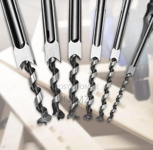 6PCS Woodworking Square Hole Mortise Drill Bits