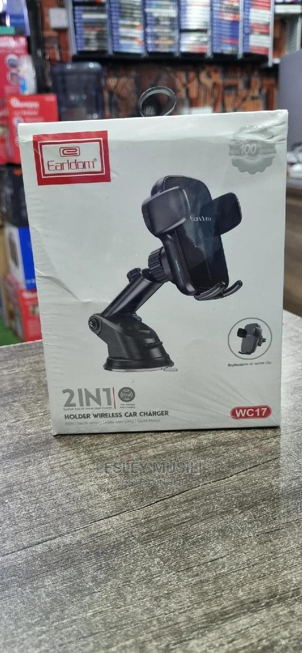Earldom 2 in 1 Holder Wireless Car Charger 15W WC17