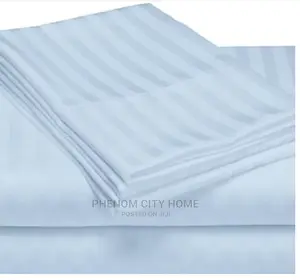 Stripped Cotton Bedsheet Set