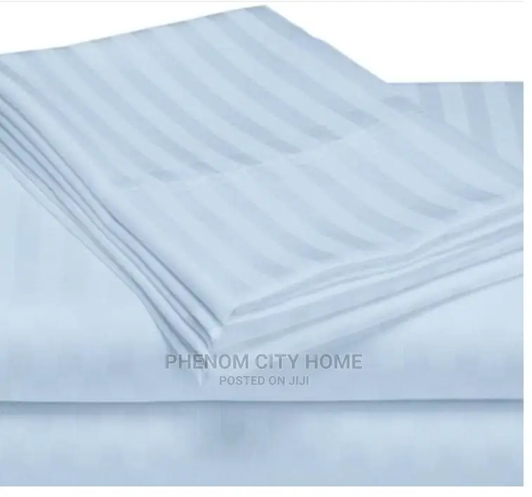 Stripped Cotton Bedsheet Set