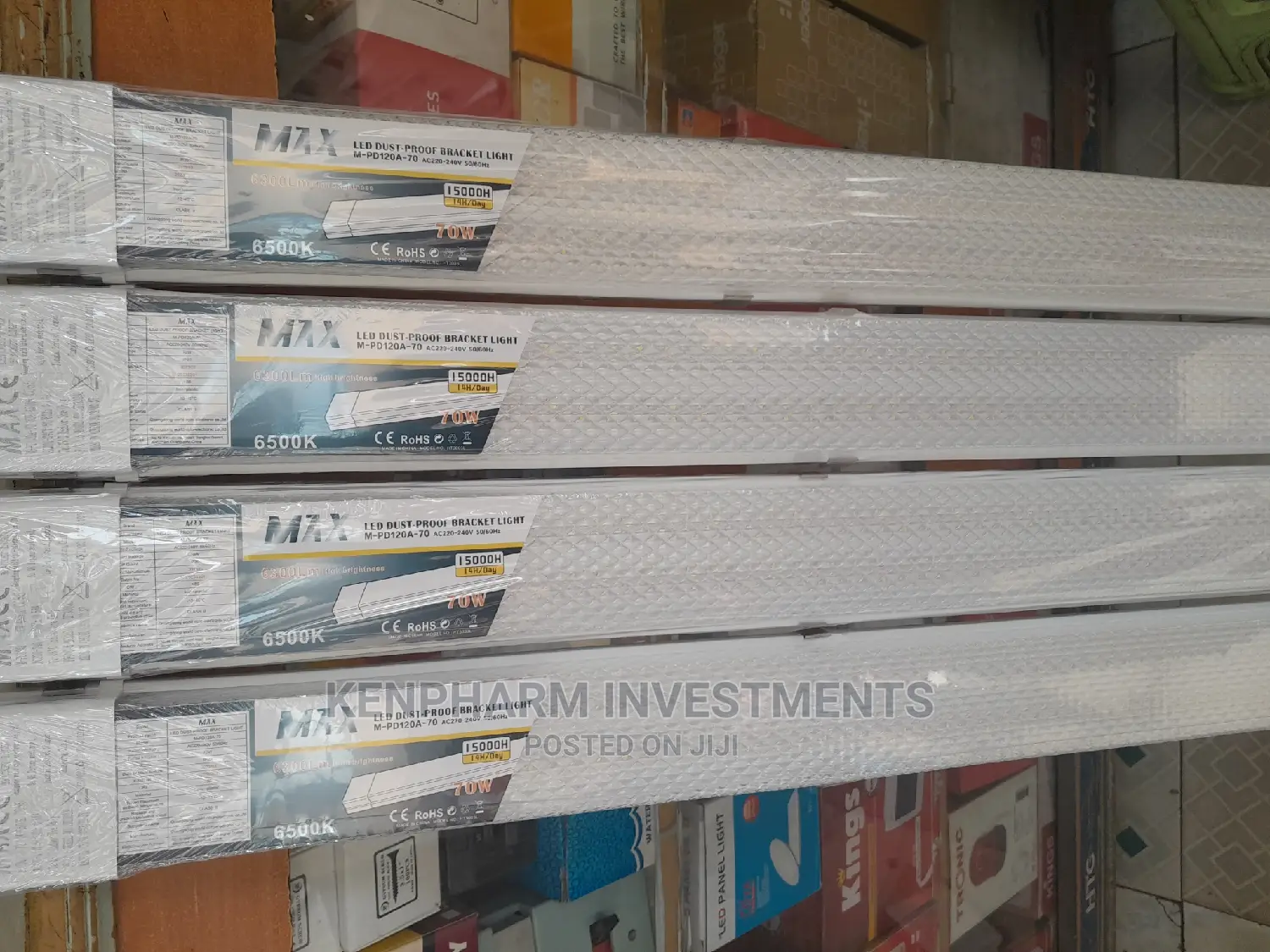 4ft LED Dustproof Bracket Light 70 Watts