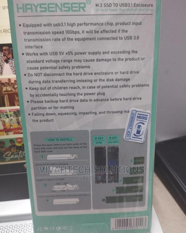 M.2 Nvme SSD Case NVME SSD Enclosure Type-C Interface M.2 - thumbnail 3