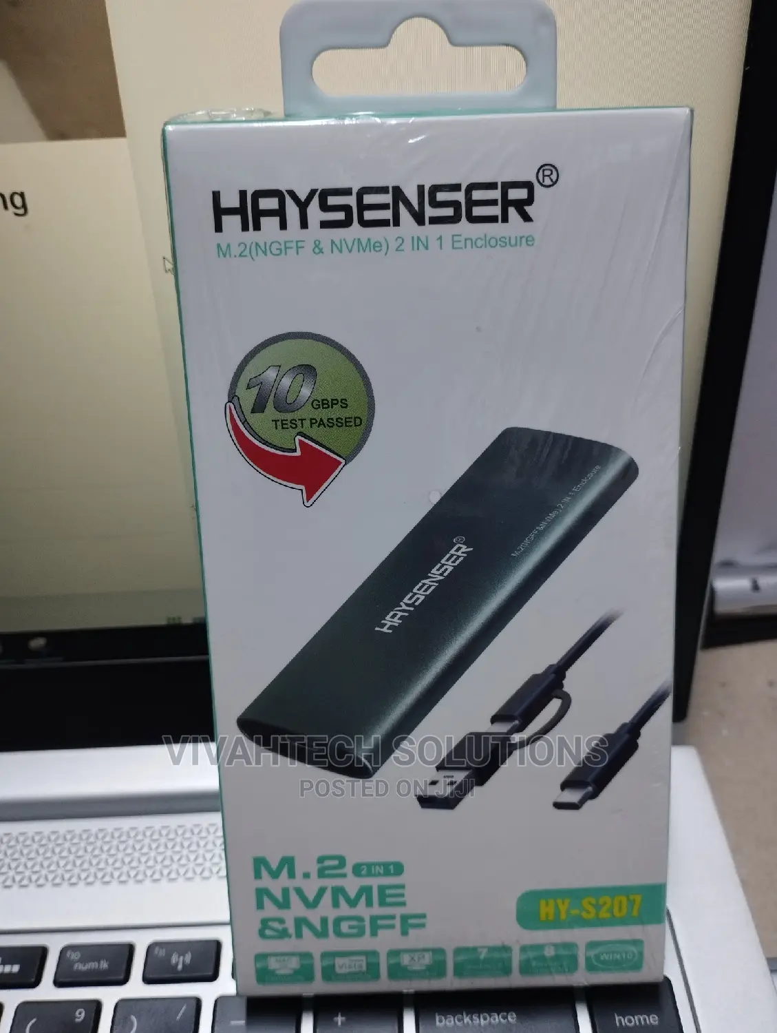 Haysenser M.2 (Nvme Ngff) 2 in 1 Enclosure