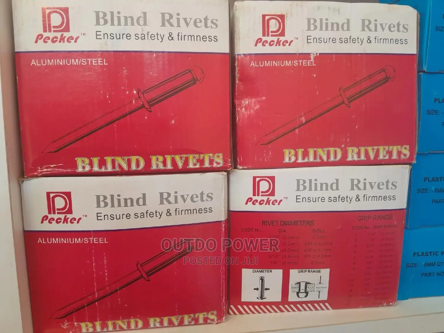 Blind Pop Rivets 3/16x3/4