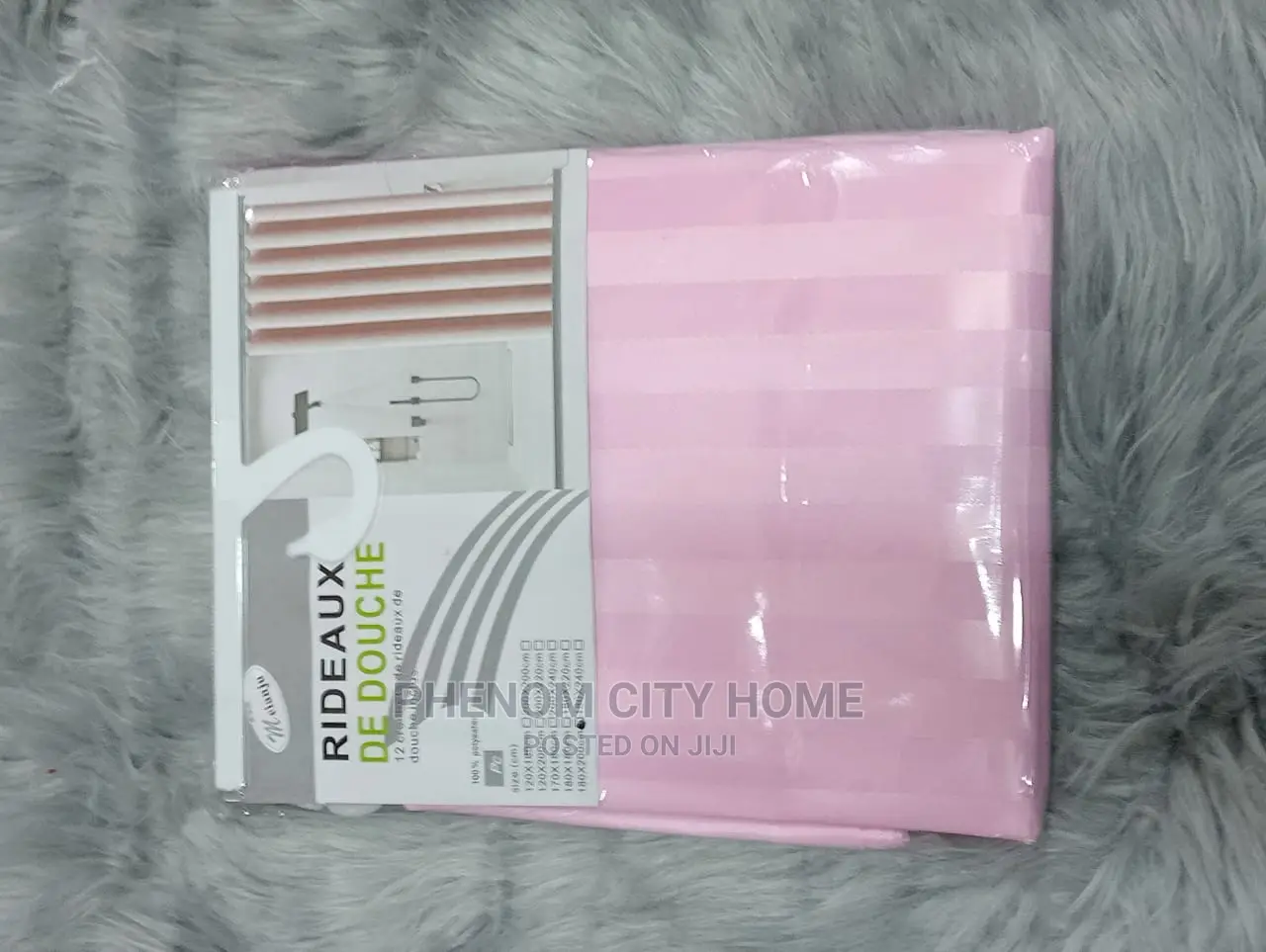 Plain Stipped Shower Curtains