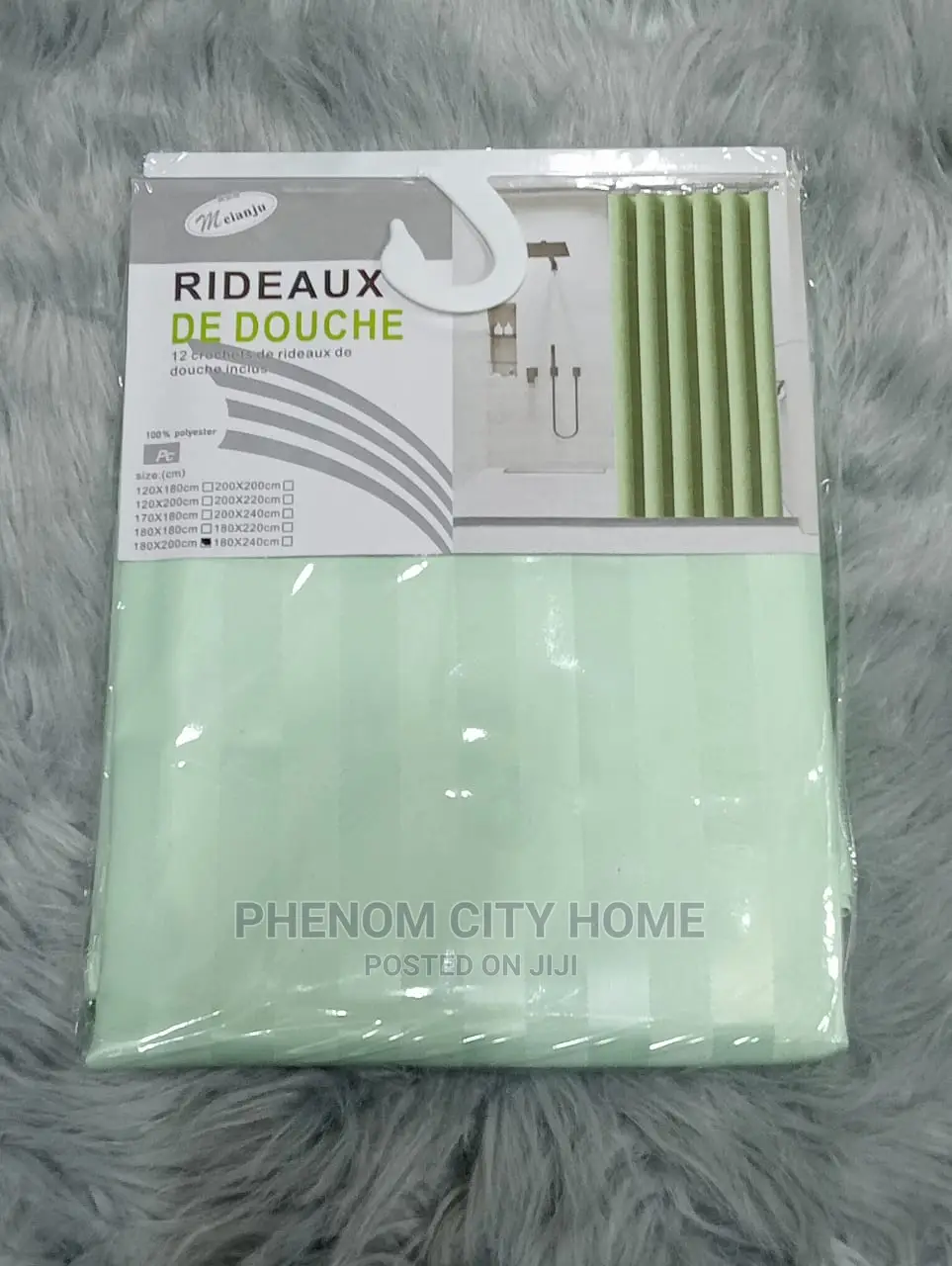 Plain Stipped Shower Curtains