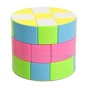 Barrel Rubik's Puzzle Round Cylindrical Rubik Speed Cube Bra - thumbnail 2