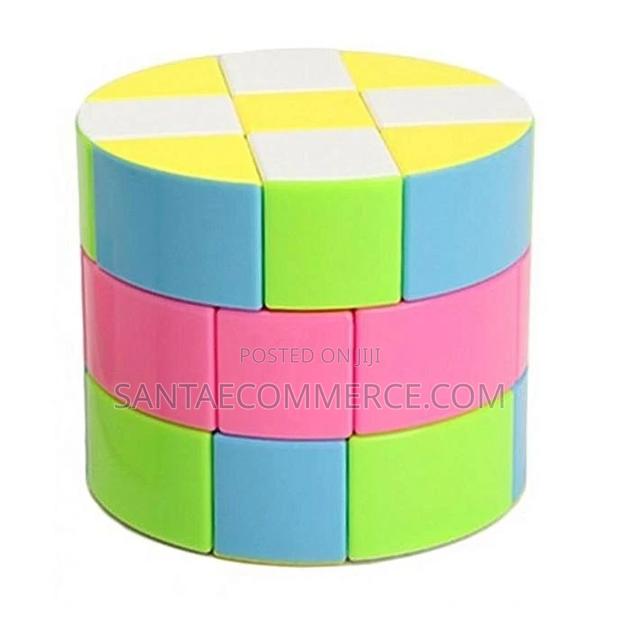 Barrel Rubik's Puzzle Round Cylindrical Rubik Speed Cube Bra - main view