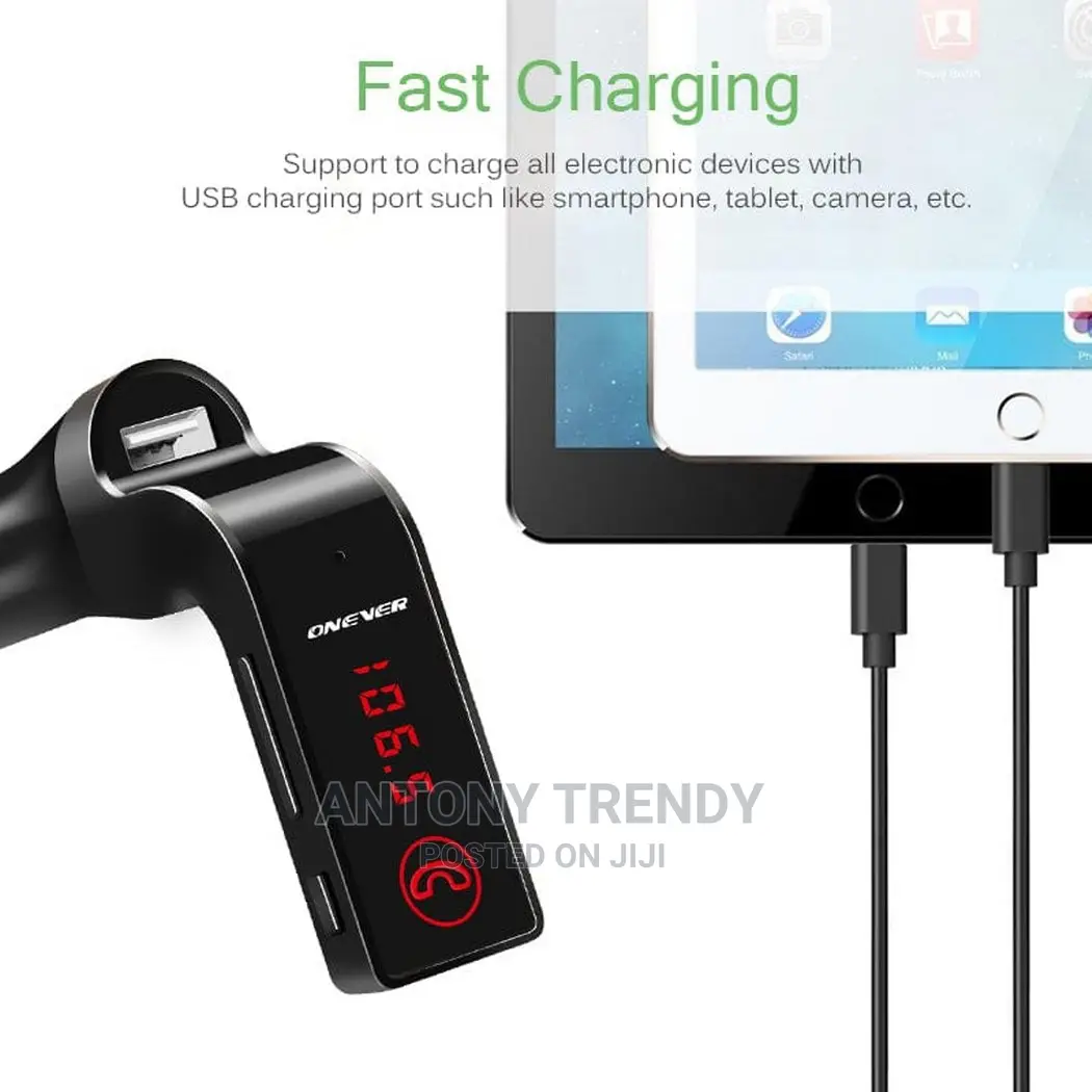 USB Car Charger DC 12-24v FM Transmitter Wireless