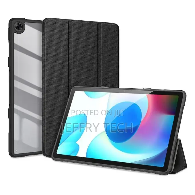 Oppo Realme Pad Tablet Shockproof Case Cover-Black
