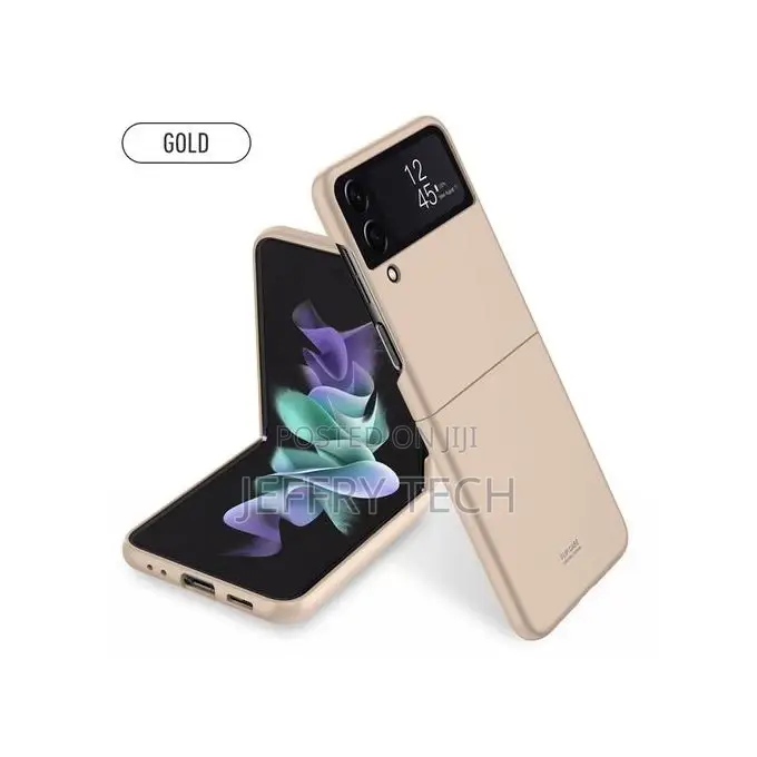 Generic Hard Case Cover for Samsung Galaxy Z Flip 4-Gold