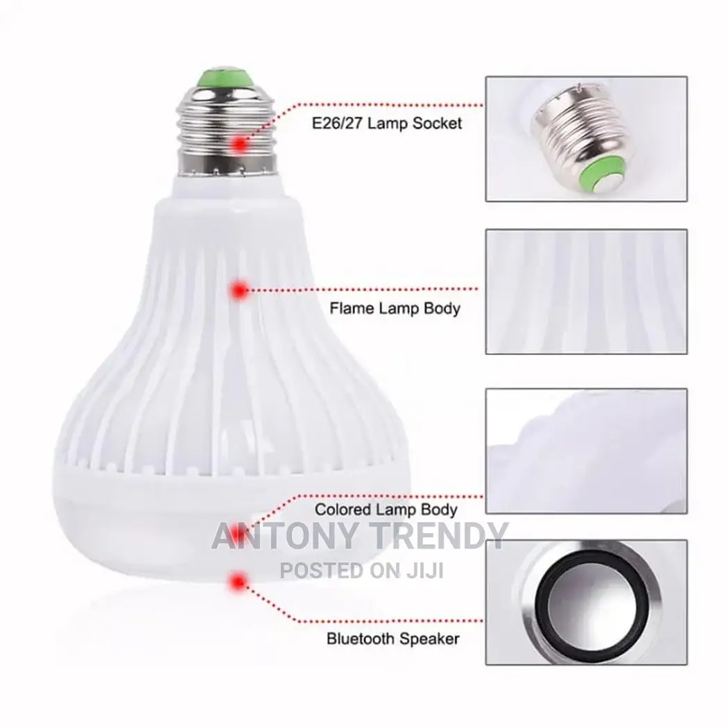 Color Changing LED Music Smart Bulb With Bluetooth