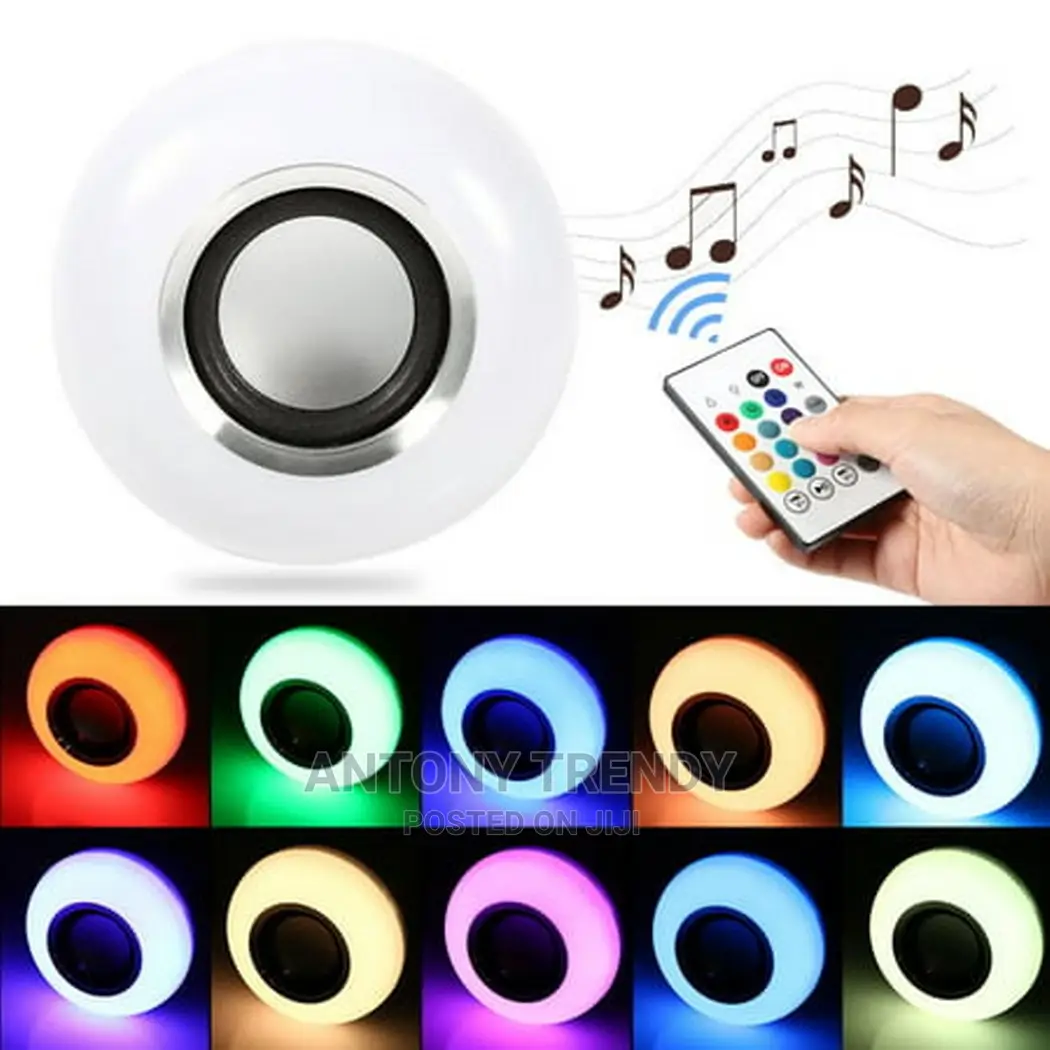 Indoor Lighting 6W E27 RGBW Music Bulb Speaker