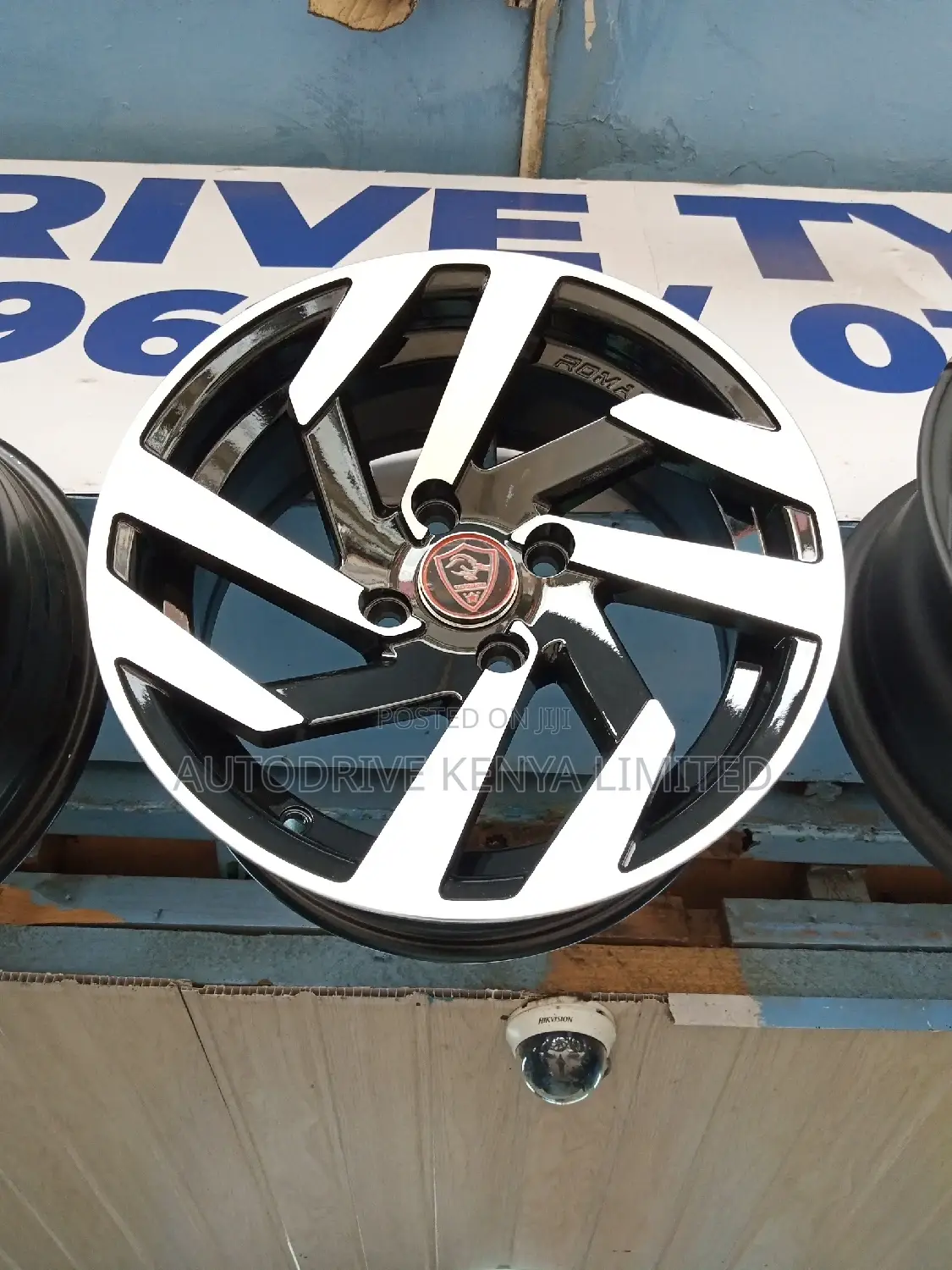 Rim 14" 4holes Black/Silver