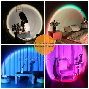 Sunset Lamp Rainbow Projector Mood Light