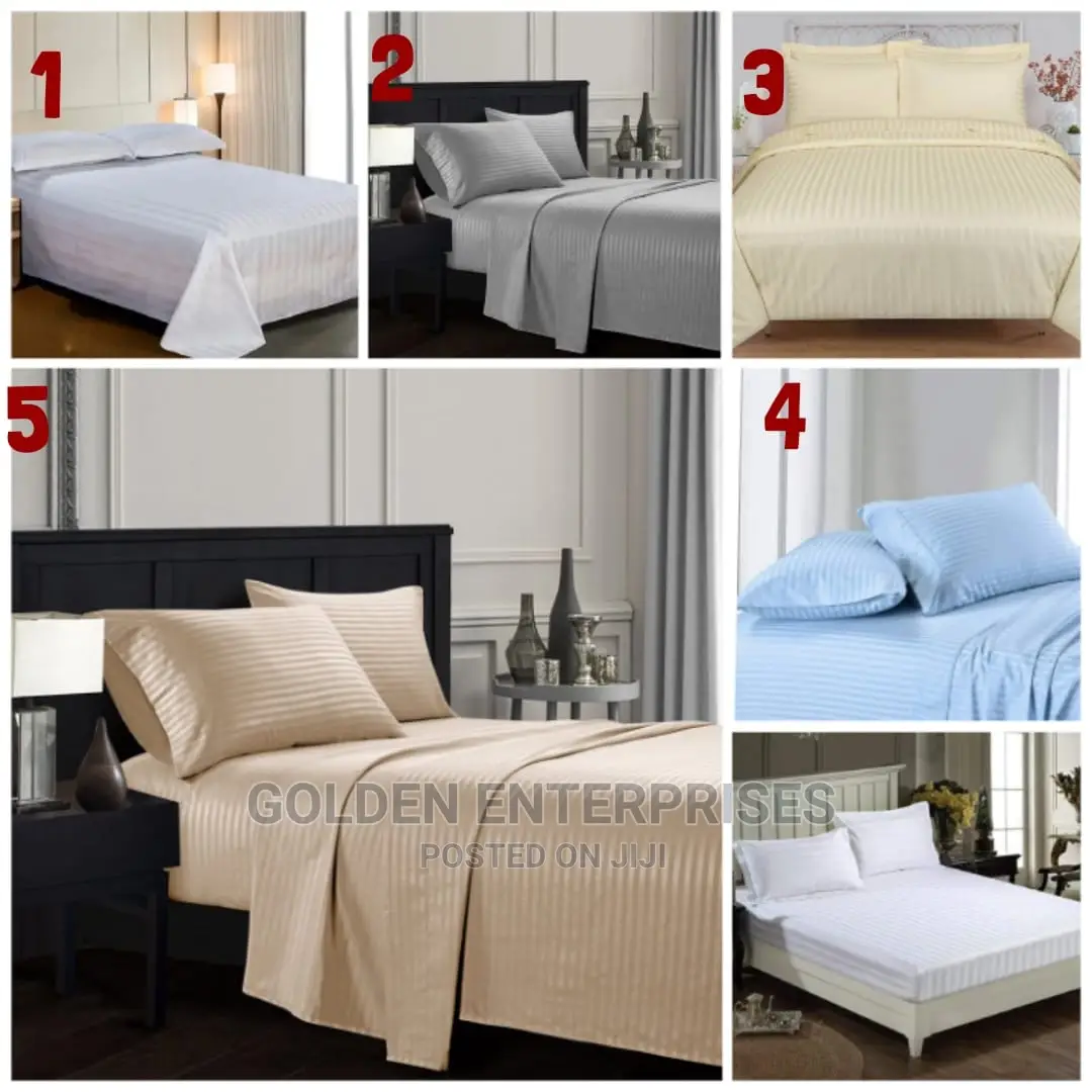 Stripped Cotton Bedsheeets