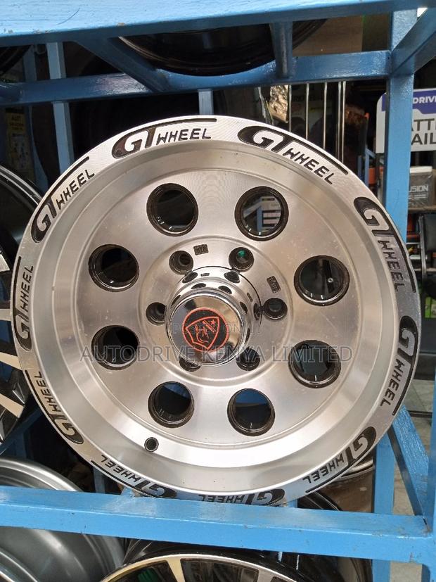 Rim 15" 6holes Black/Silver - main view