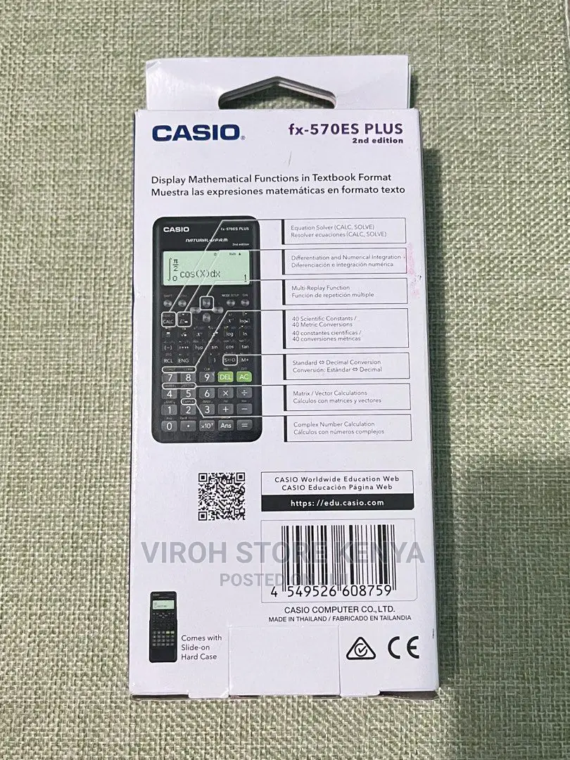 Casio FX - 570ES Plus Scientific Calculator 417 Functions