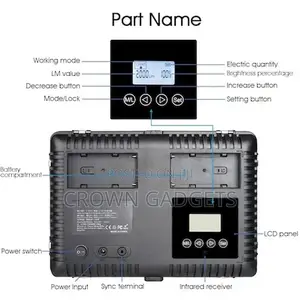 600 LED Light Video Light Kit , Rechargeable