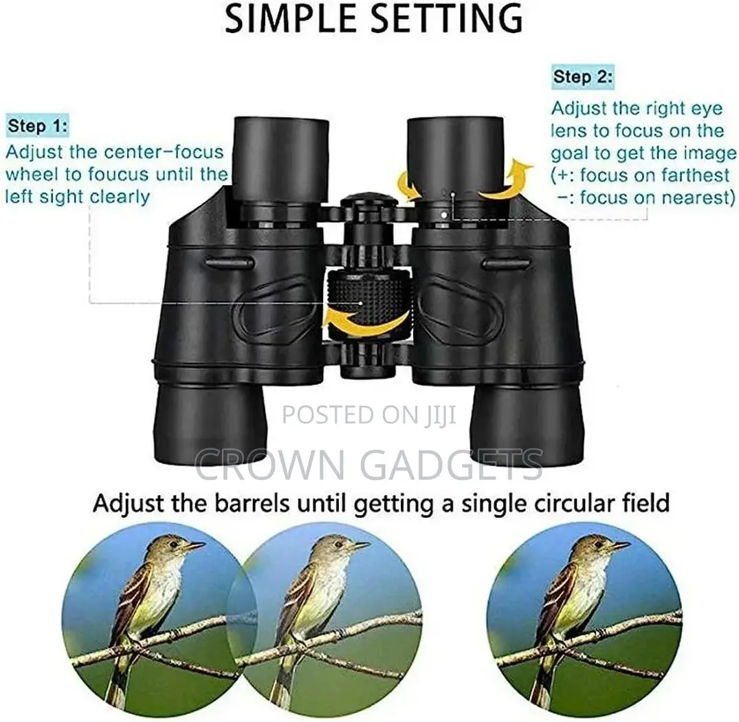 60X60 Binoculars Day/Night Powerful