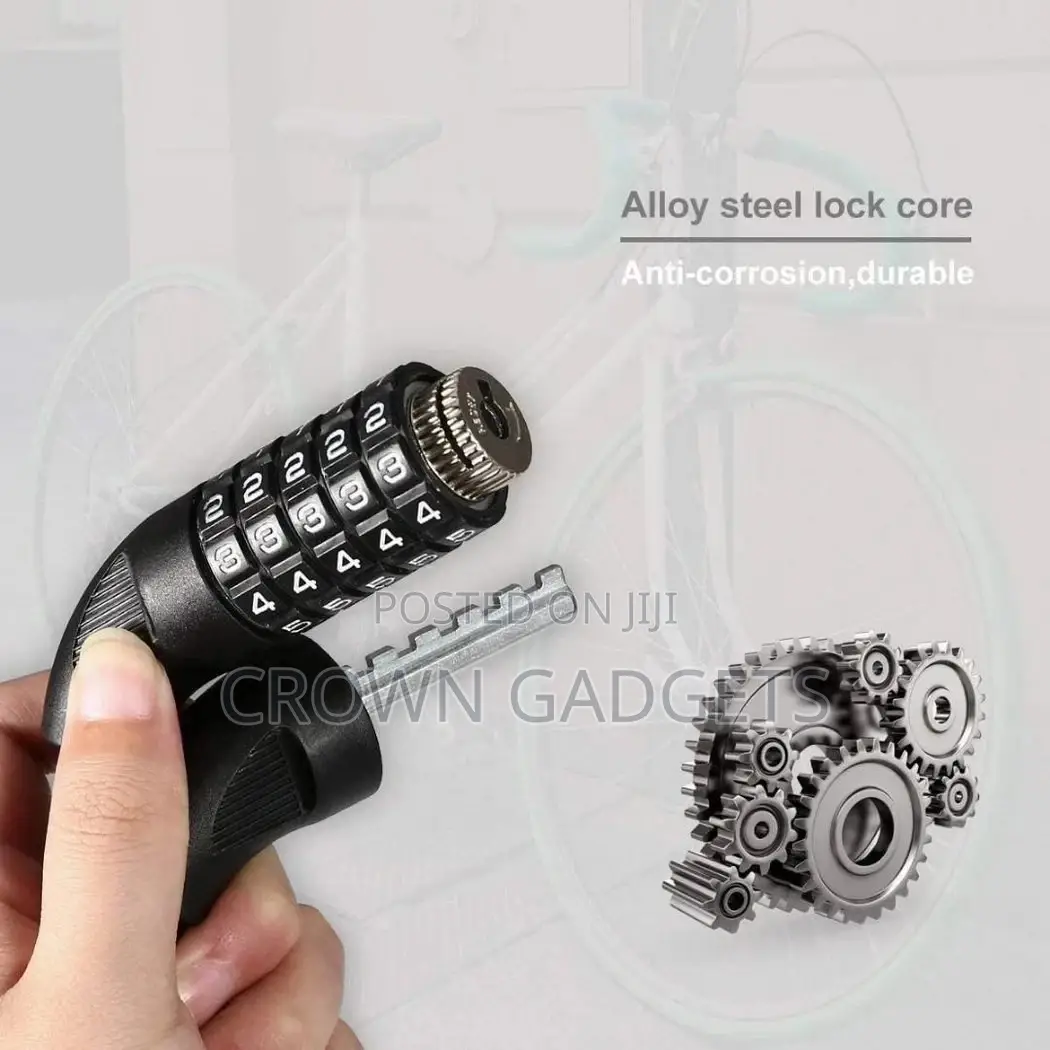 Chain Lock With 5-Digit Resettable Number and Bicycle Scoter
