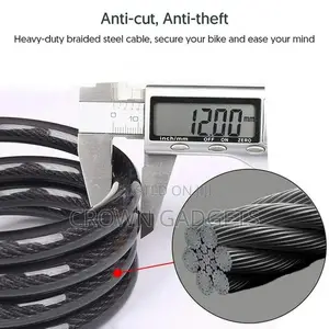 High Security 5-Digit Coloured Combination Wire Cable Lock