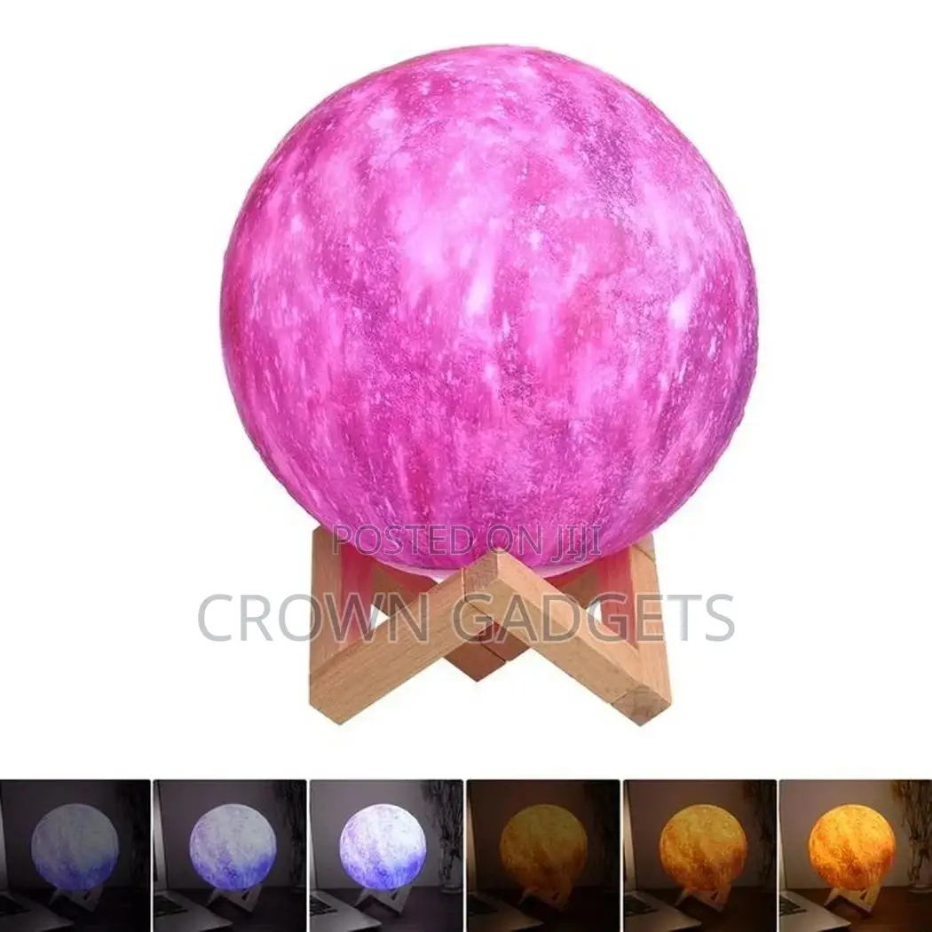 Color Changing Moon Night Rechargeable Lamp