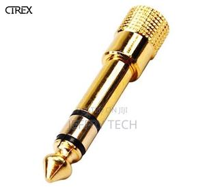 3.5mm Socket to 6.5mm Male Jack Plug Audio Stereo Adaptor Go - thumbnail 2