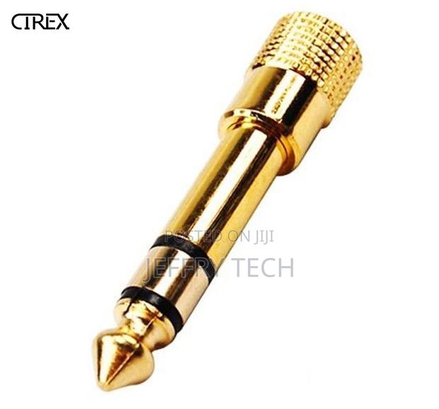 3.5mm Socket to 6.5mm Male Jack Plug Audio Stereo Adaptor Go - main view