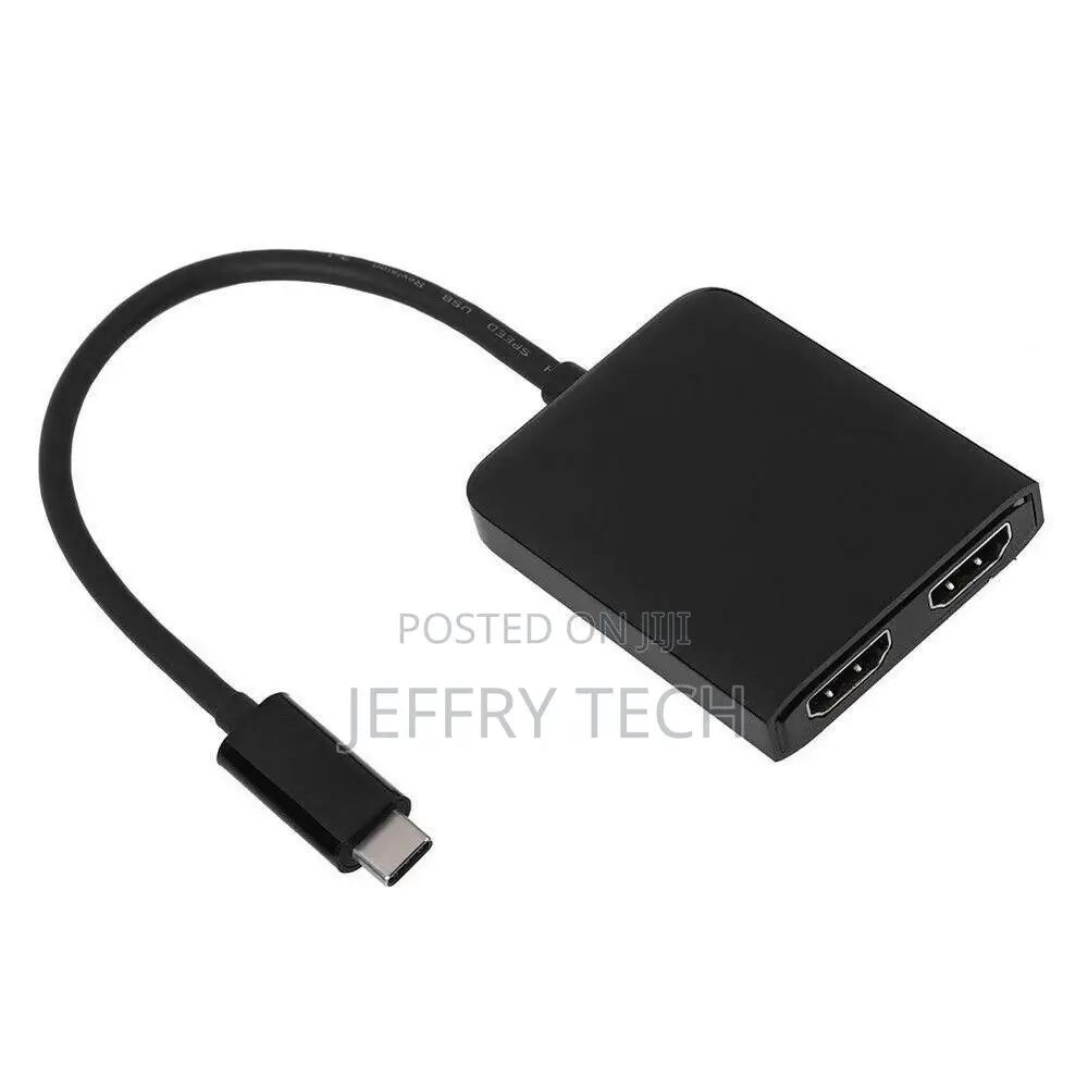 USB-C USB 3.1 Type C to Dual HDMI Converter Adapter Cable Mi