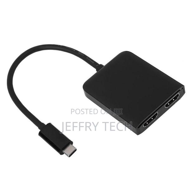 USB-C USB 3.1 Type C to Dual HDMI Converter Adapter Cable Mi - main view