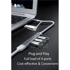 USB-C Type C to USB 3.0 4 Port Hub USB Adapter USB-C Slim Th