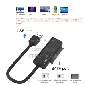 ONTEN USB 3.0 to SATA Adapter – 0.25M
