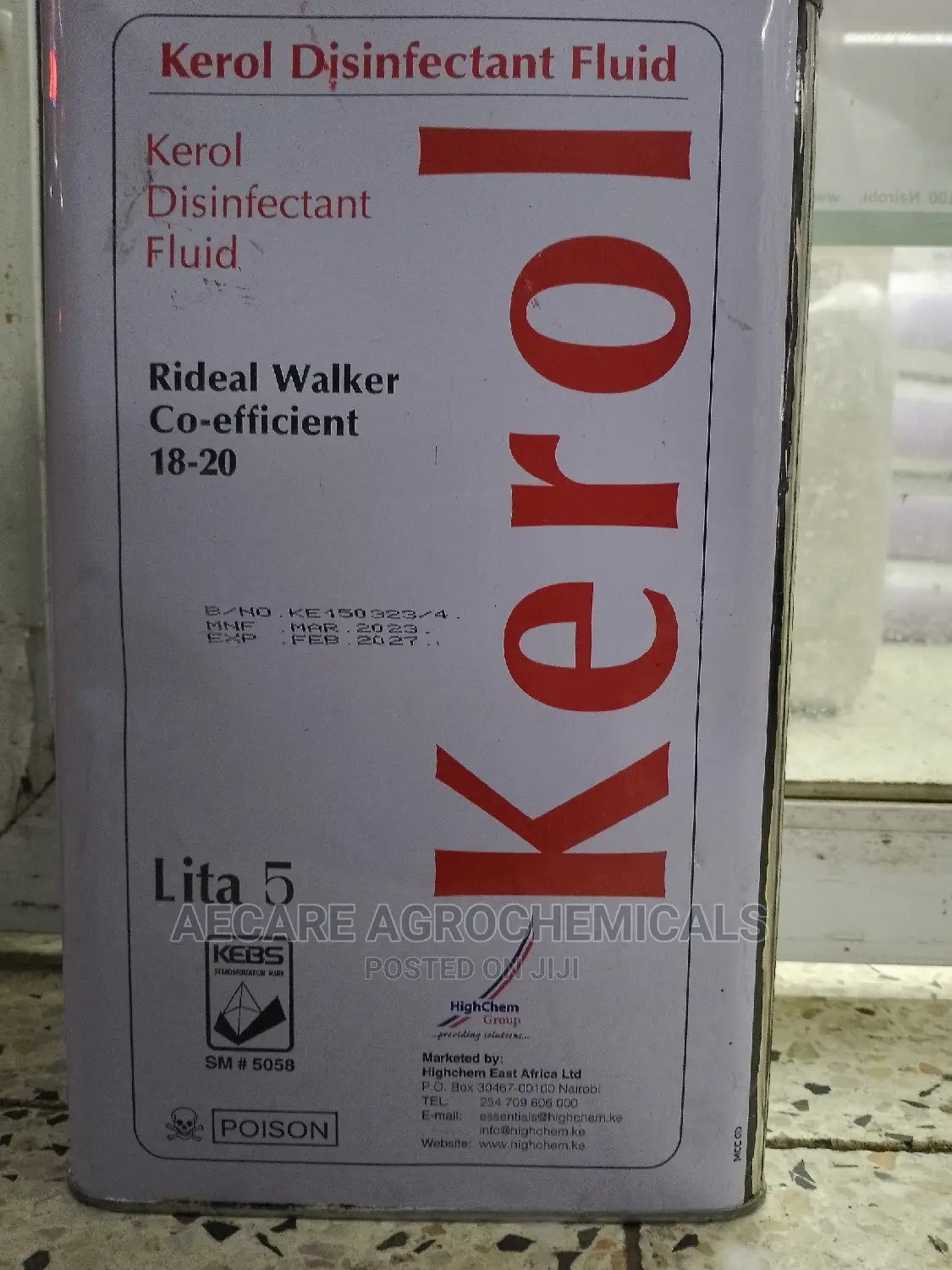 Kerol Disinfectant 5litres