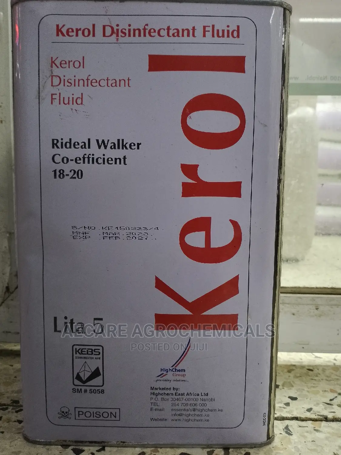 Kerol Disinfectant 5litres