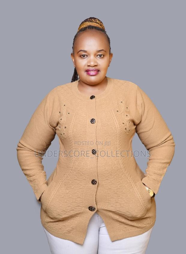 High-End Ladies Semi Turkey Button Sweaters - thumbnail 5