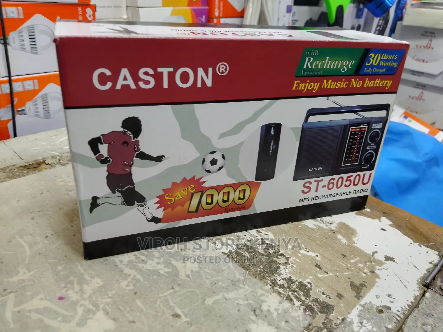 Caston St-6050u Radio With USB/FM/Rechargeable