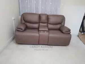 Large Size 2 Seater Recliner Sofa Set With a Cupholder