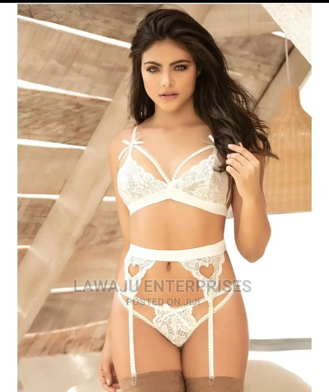 Super Sexy Ladies White Lingerie Set