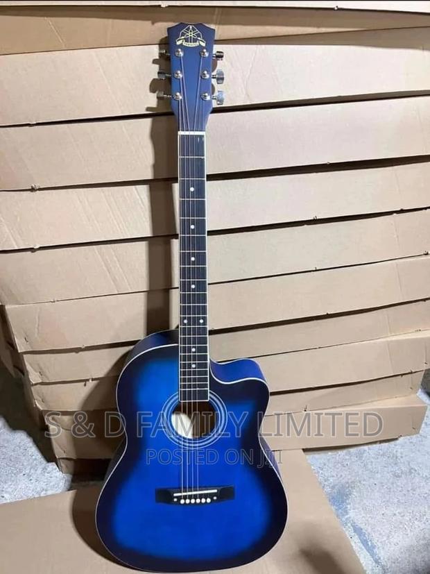 Blue Acoustic Guitar Size 38 - main view
