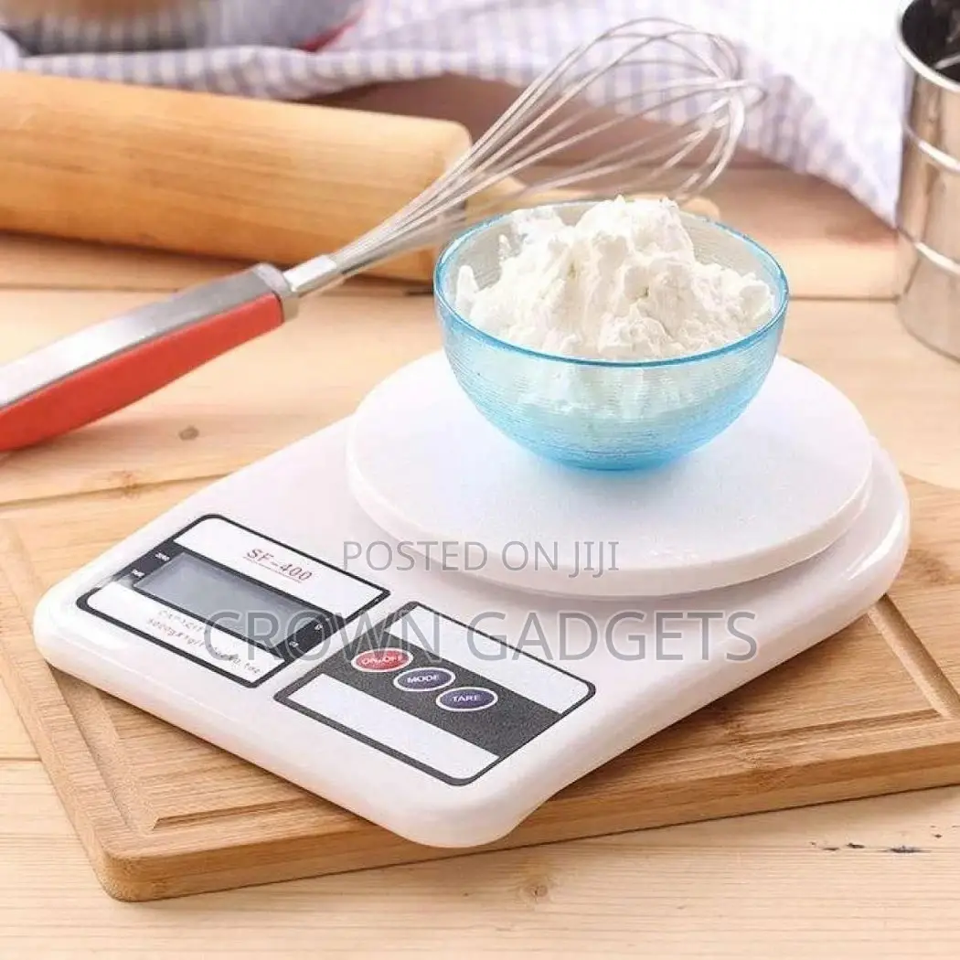 White Digital Kitchen Weighing Scale