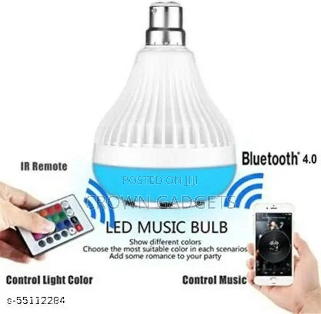 Music Bulb With Bluetooth Speaker Color