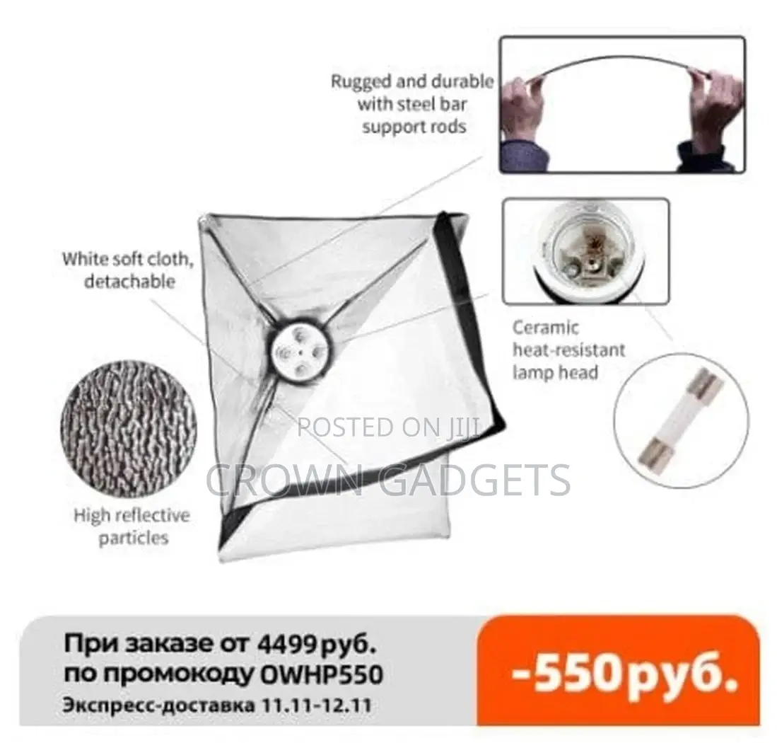 Softbox Lighting Kit Studio Lights LED Photography