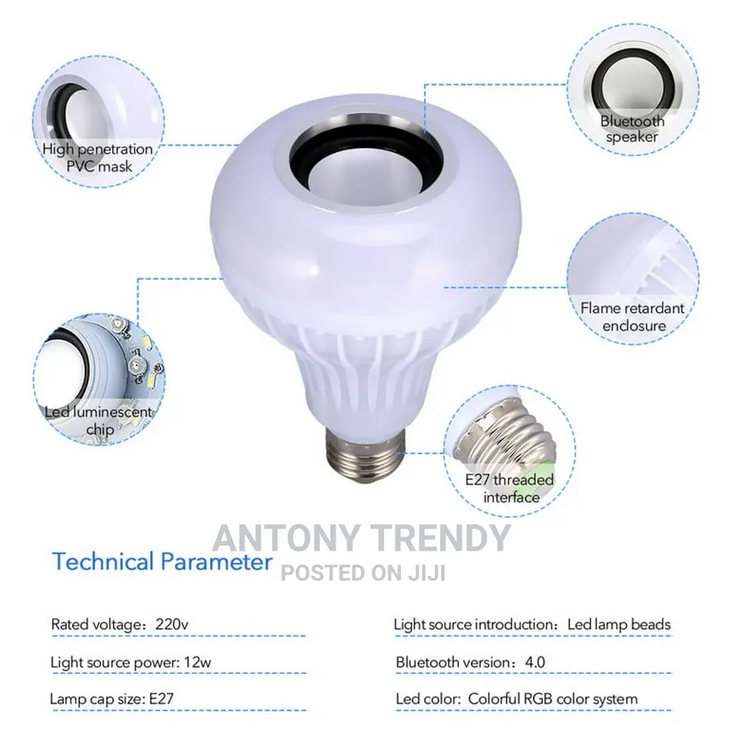Intelligent Bluetooth Music Bulb Bluetooth Speakers
