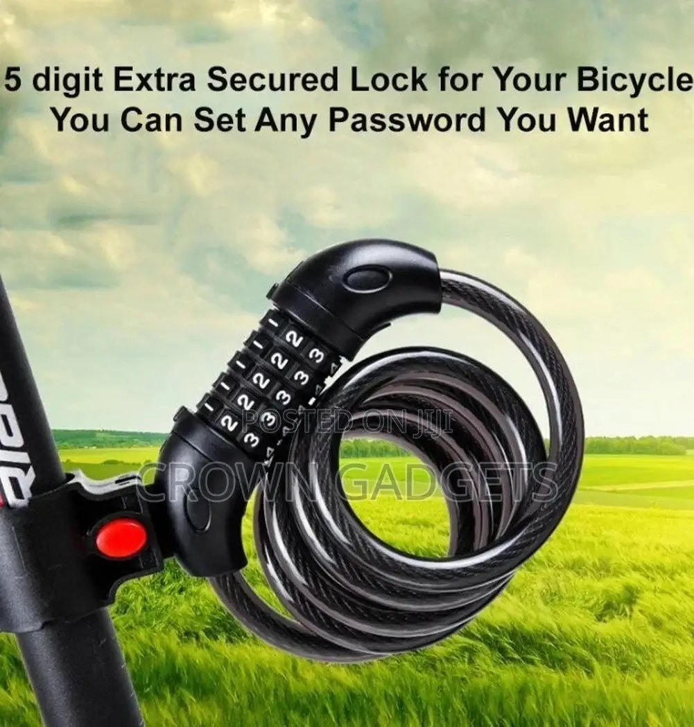 ROCKBROS Specialized Bike Lock Cable, 5 Digit