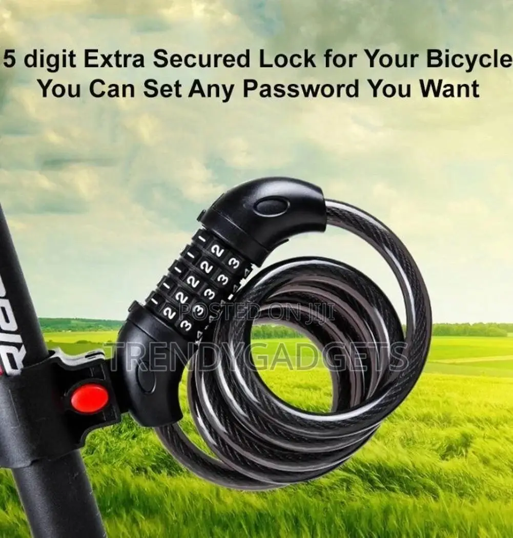 ROCKBROS Specialized Bike Lock Cable, 5 Digit