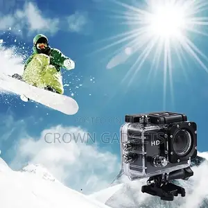 12MP Wifi Sports Action Camera - Black