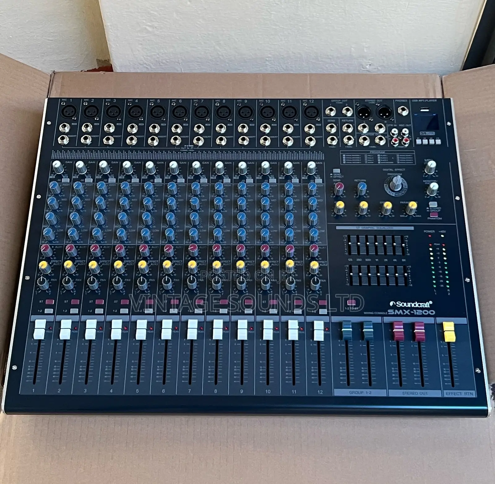 SOUNDCRAFT SMX-1200 Plain Mixer Audio Console 12 Channel