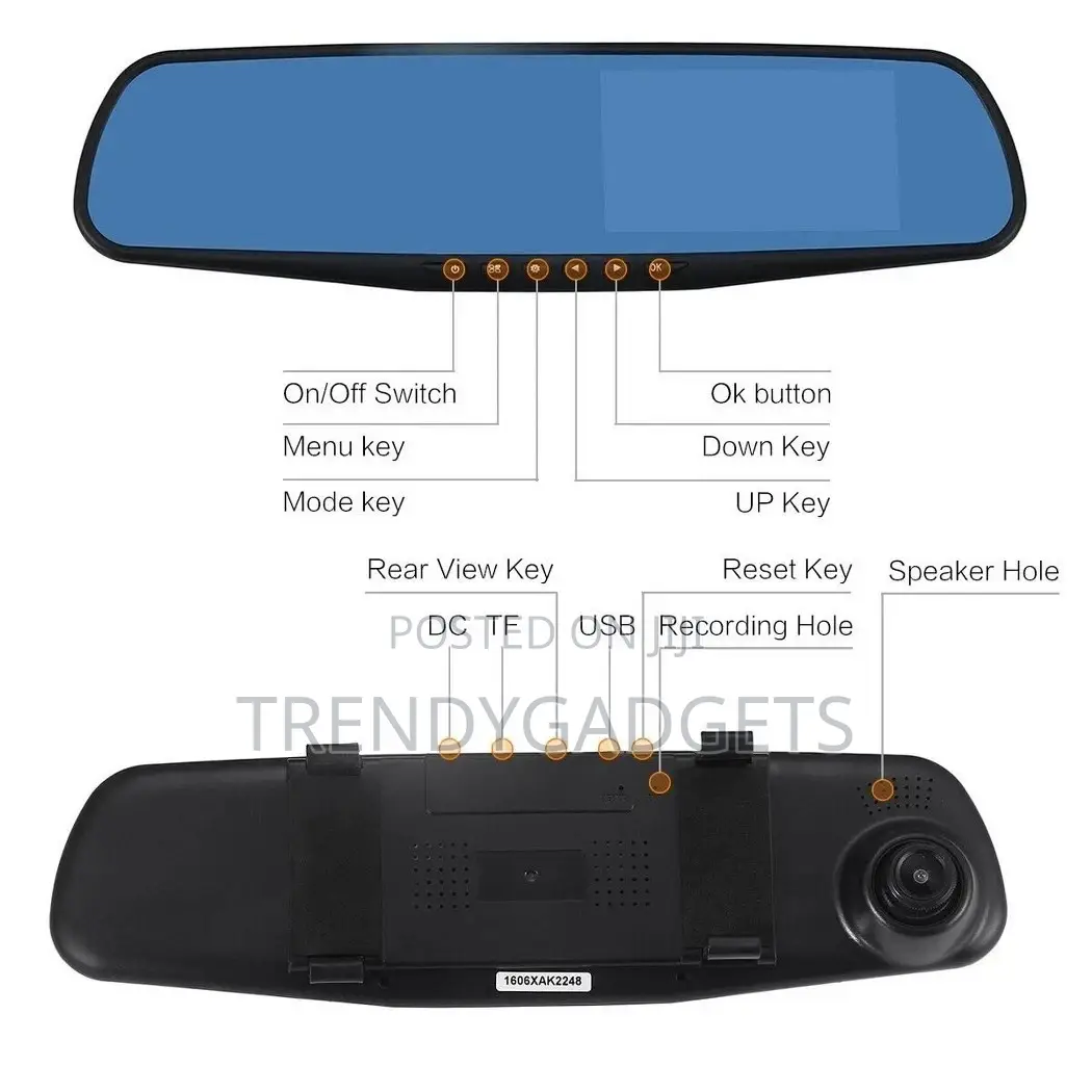 Dash Cam Front Rear and Inside 1080P