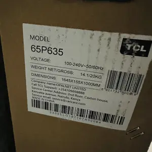 TCL 65 Inches HDR Google Tv